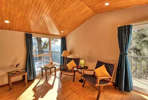 Hillside Cabin Cozy 2BHK BY 8MH Kasauli| Dharampur